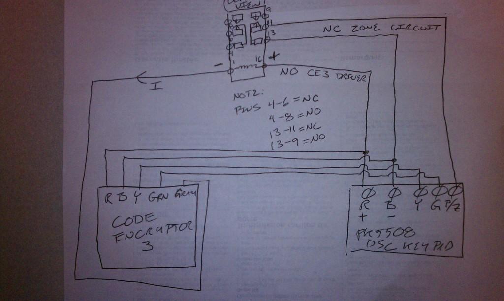 CE3 grey wire NO to NC relay