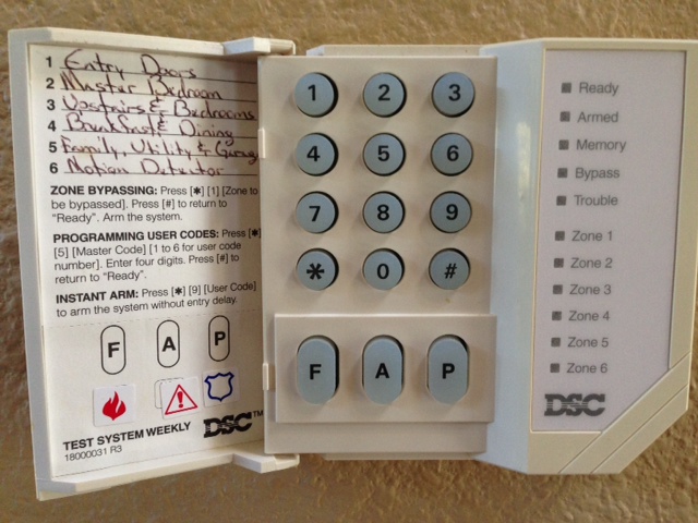 control panel